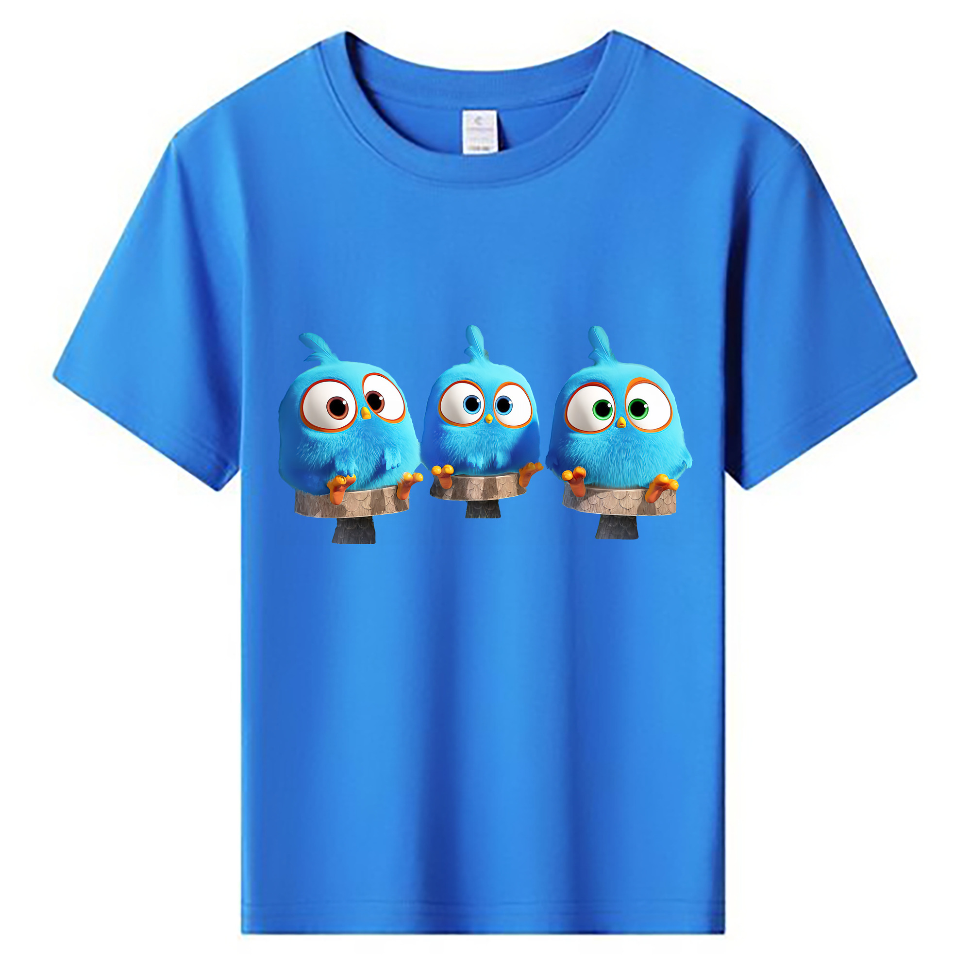 （画像用） Angry Birds アングリーバード 綿100％キッズTシャツ（フロントプリント）